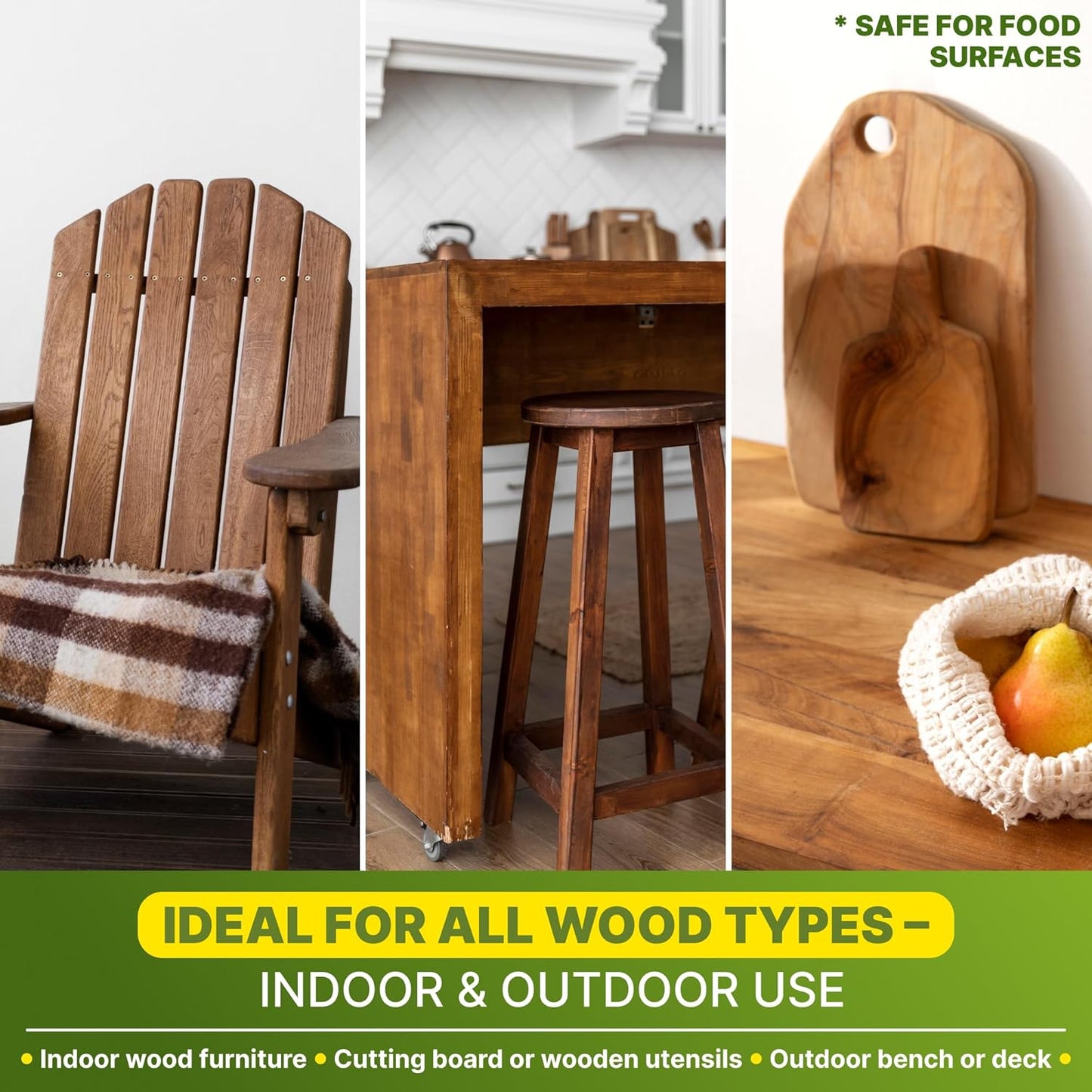 Nordicare [1L] Linseed Oil for Wood Protection I Linseed Oil Varnish Wood Oil for Indoor I Boiled Linseed Oil for Furnitur.