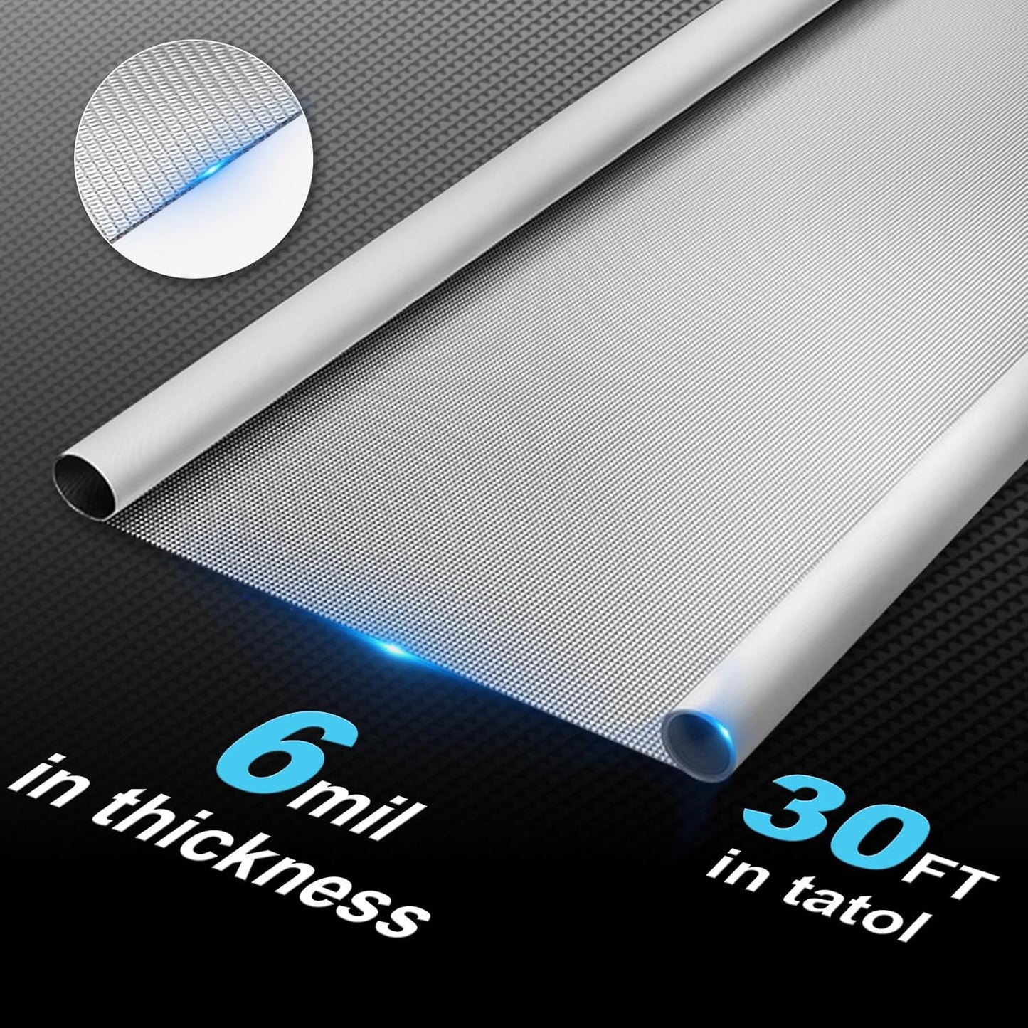 Mylar Film Roll 4FT x 30FT,6 Mil Silver Diamond Film Foil Roll,Heavy-Duty Reflective Film for Grow Room,greenhouses,Grow Tent Systems