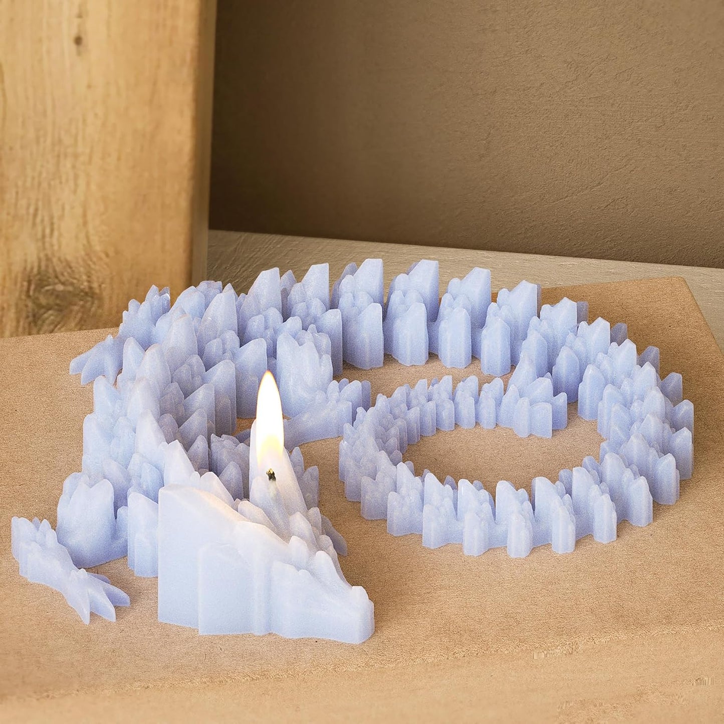 Diamond Dragon 3D Animal Dinosaur Mold - Round and Long Dragon, Animal and Dinosaur Silicone and Resin Casting Mold for Candle Making and Home Decor