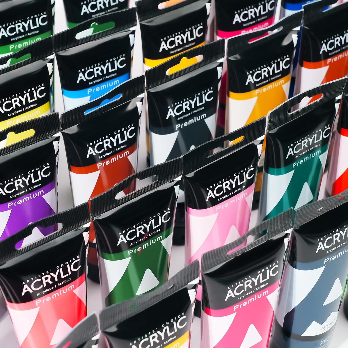 AUREUO Lamp Black Acrylic Paint, 4 Fl Oz / 120ml Single Tube, Rich Pigment Art Craft Paints for Canvas, Rocks, Wood, Ceramic, Fabric - Art Supplies for Beginners, Professionals, Artists