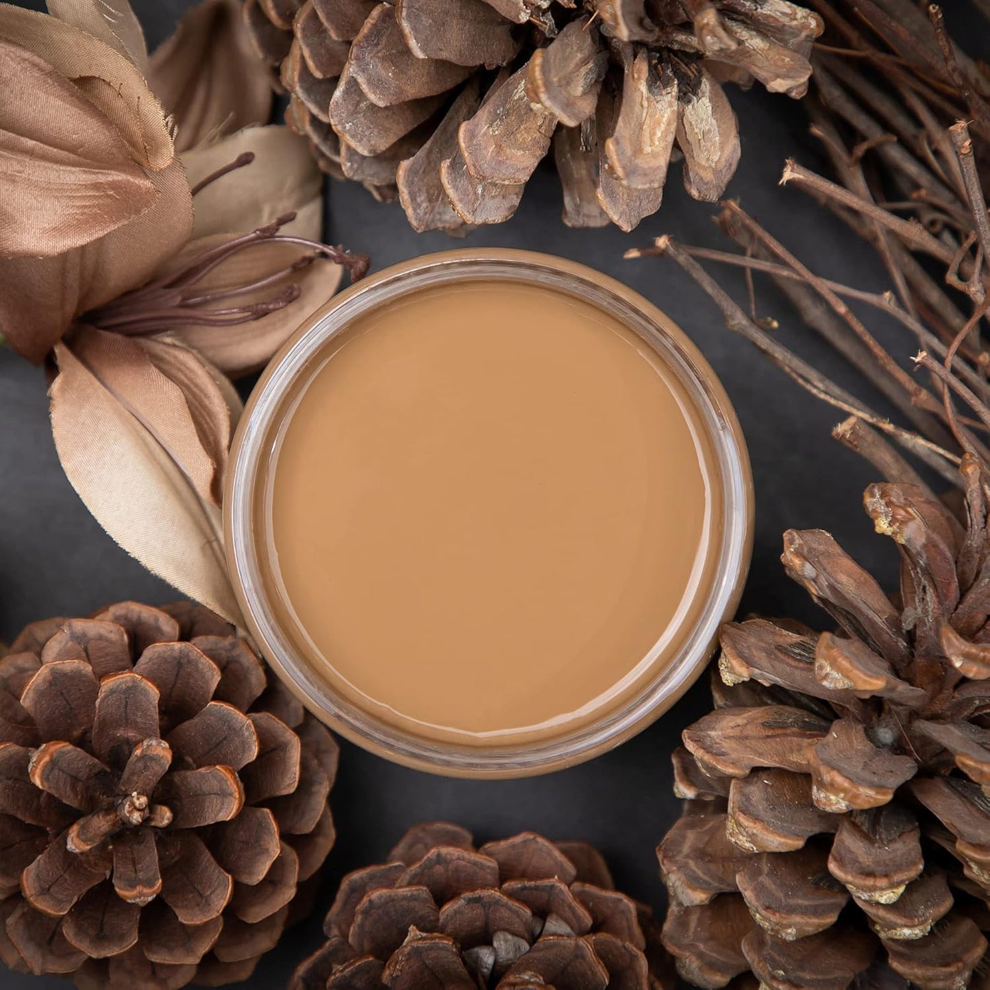 Dixie Belle Paint Company Chalk Finish Furniture Paint - Pine Cone (4oz) - Matte Chocolate Brown Chic Chalk Mineral DIY Furniture Paint