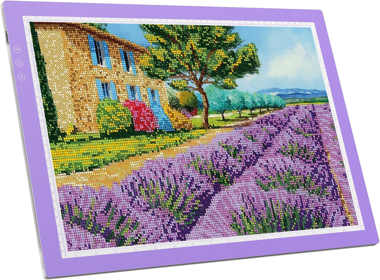 ZEXALIGHT A3 Light Box for Tracing, Light Pad for Diamond Painting with 8 Levels/Stepless Dimming Brightness and 3 Color Modes, Ultra-Thin Copy Board Light Table for Artists Tracing Drawing (Purple)