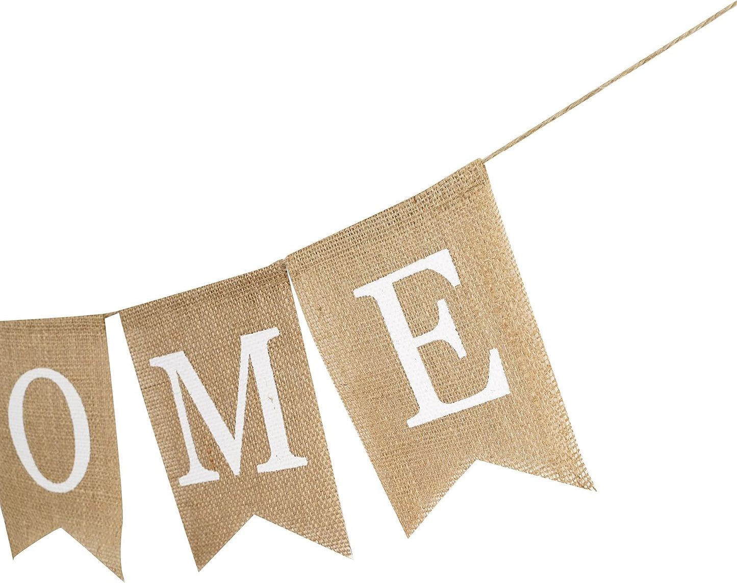 MEEDEE Welcome Baby Banner - It's A Boy Burlap Shower Decorations, Rustic Hanging Bunting for Safari Theme, 3 Pieces