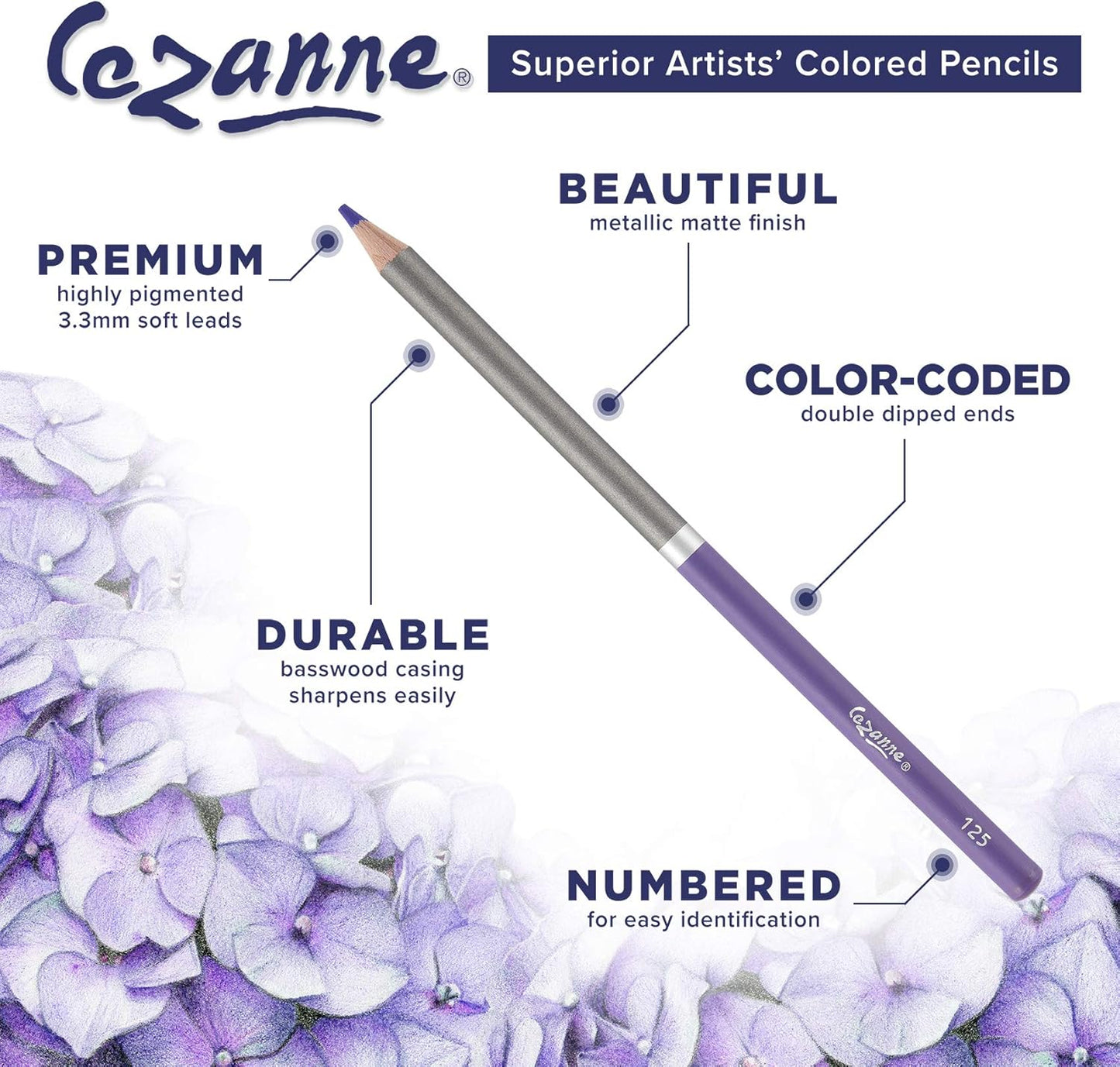 Cezanne Creative Mark Premium Colored Pencils Italian Earth 6 Pack - Highly-Pigmented Drawing Pencils - Coloring Pencils for Drawing, Blending, Coloring, and More