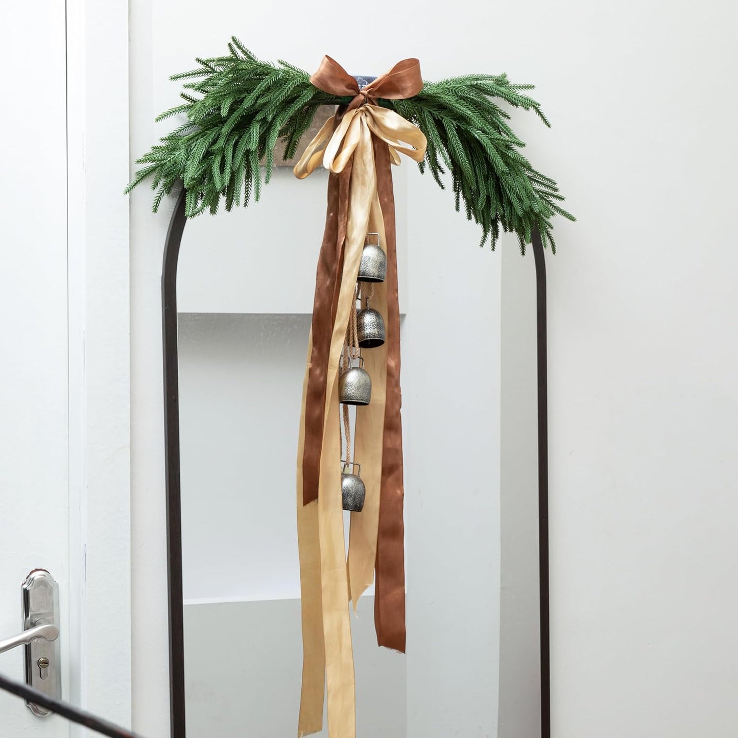 6Pcs Artificial Norfolk Pine Branches - 18" Realistic Faux Christmas Greenery Stems Fake Evergreen Cedar Picks Winter Greens for Vase DIY Crafts Garland Wreath Indoor Outdoor Holiday Decor