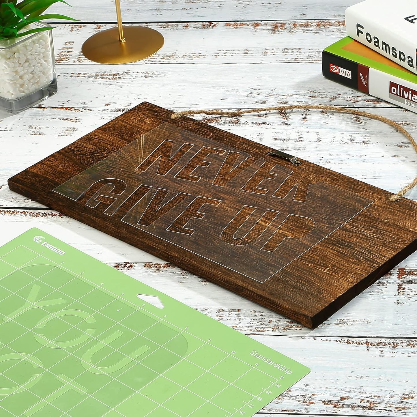 50 Pieces 4 mil Blank Stencil Material Mylar Template Sheets for Stencils, 12 x 12 inches