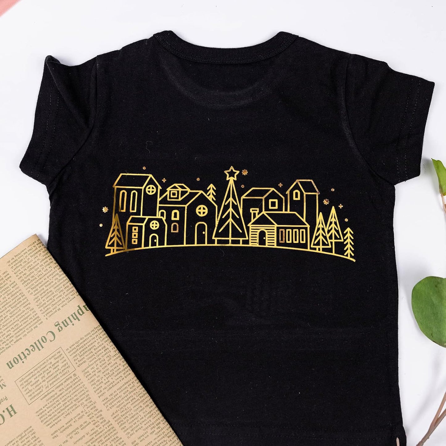 VINYL FROG Metallic Foil HTV Vinyl Roll 12" x5ft Gold Heat Transfer Vinyl Chrome Iron on Vinyl Easy to Cut & Weed DIY Heat Press Design for T-Shirts