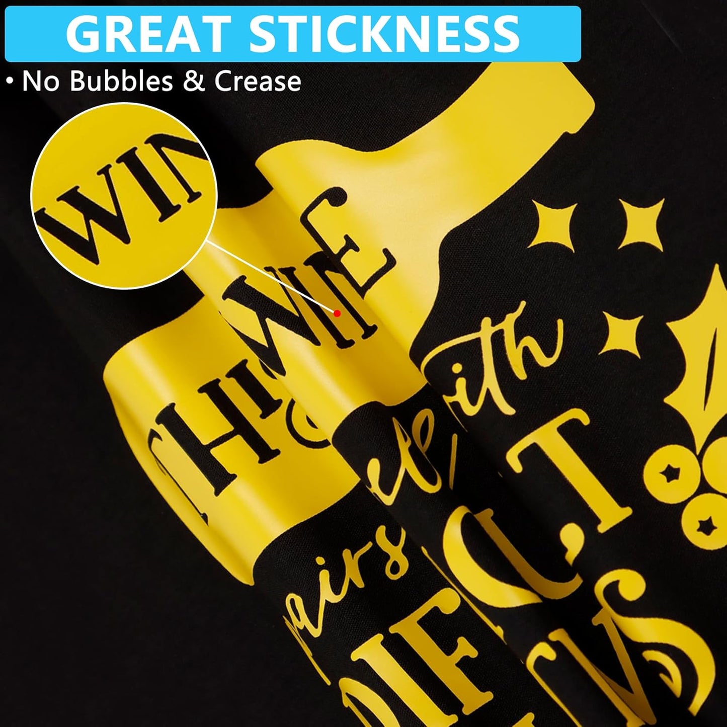 Guangyintong Yellow HTV Heat Transfer Vinyl Rolls, 12" X 100ft Iron on Vinyl PVC Adhesive for T-Shirt, Easy to Cut & Weed for DIY Design