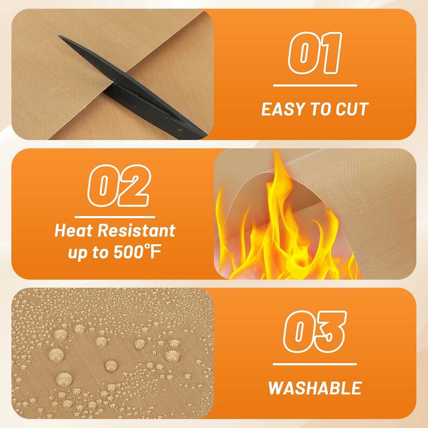 Svaldo Teflon Sheets for Heat Press, 10 Pack, 12x16 Heat Press Paper for T Shirts, Hat, Reusable Non Stick PTFE Teflon Sheet, Iron Transfer Paper for Sublimation Machine, Craft & Baking