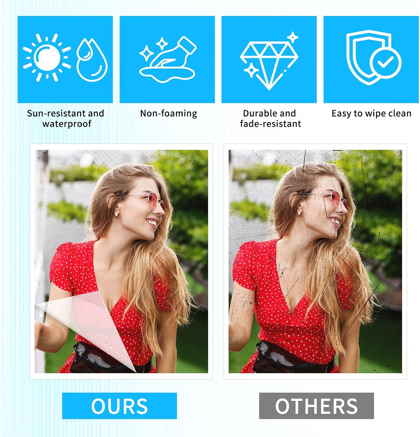 100 Pack Matte Self Adhesive Laminating Sheets, Clear Laminating Sheets Holographic Sticker Paper Clear Vinyl, Matte Finish Self Sealing Lamination Sheet, with Scraper, 8.38" x 11.8"