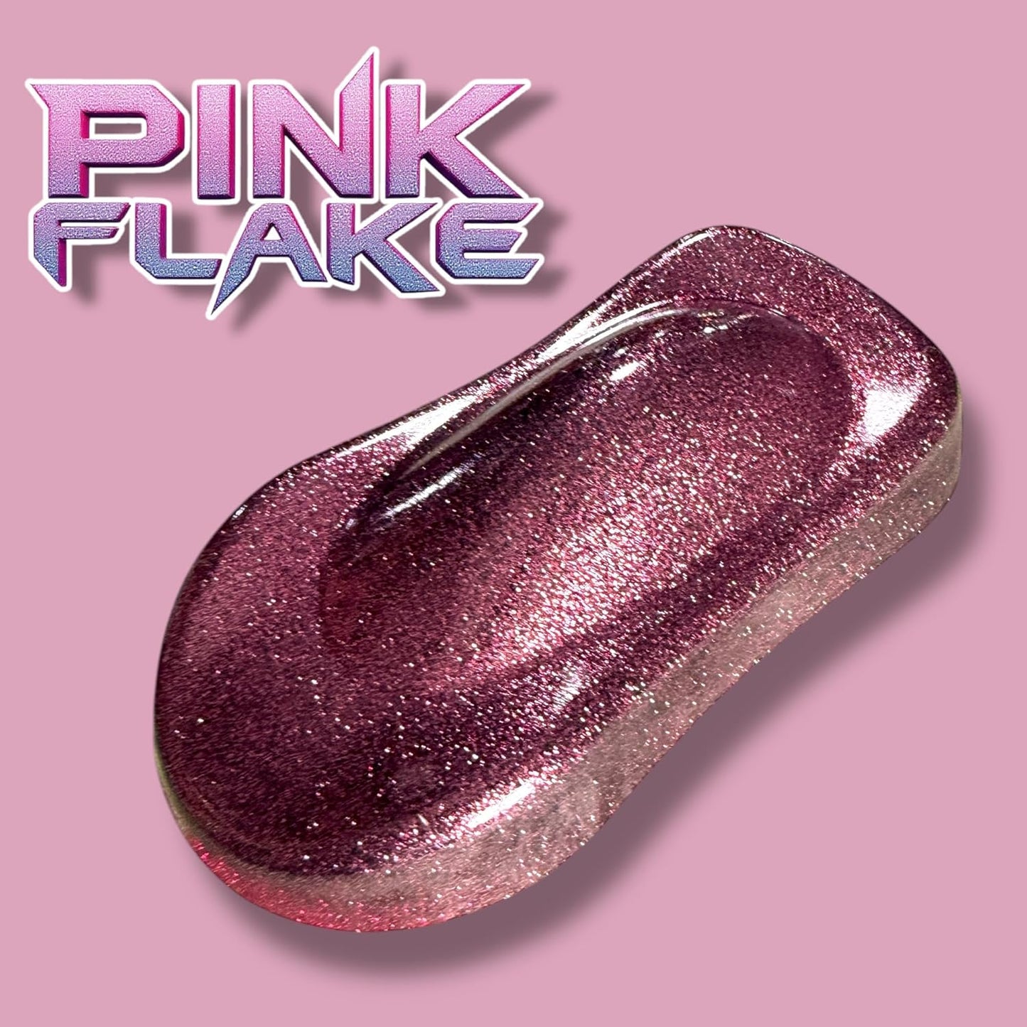 LiME LiNE Sprayable Metal Flake Paint Additive: Solvent Resistant Glitter for Automotive Custom Painting (PINK)