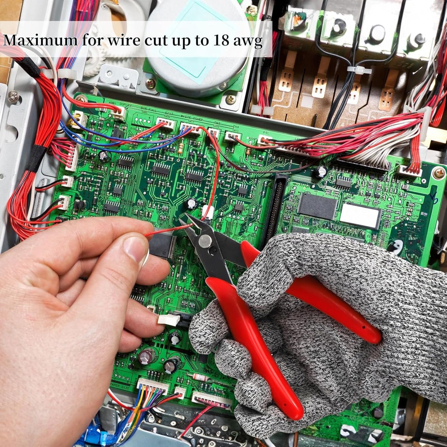 10 Pack 170 Wire Cutters, 5 Inch Small Precision Flush Cut Pliers with Spring, Micro Diagonal Side Cut Nippers, Sharp Wire Clippers for Electronics, Jewelry Making, Zip Ties, Soft Copper Wire