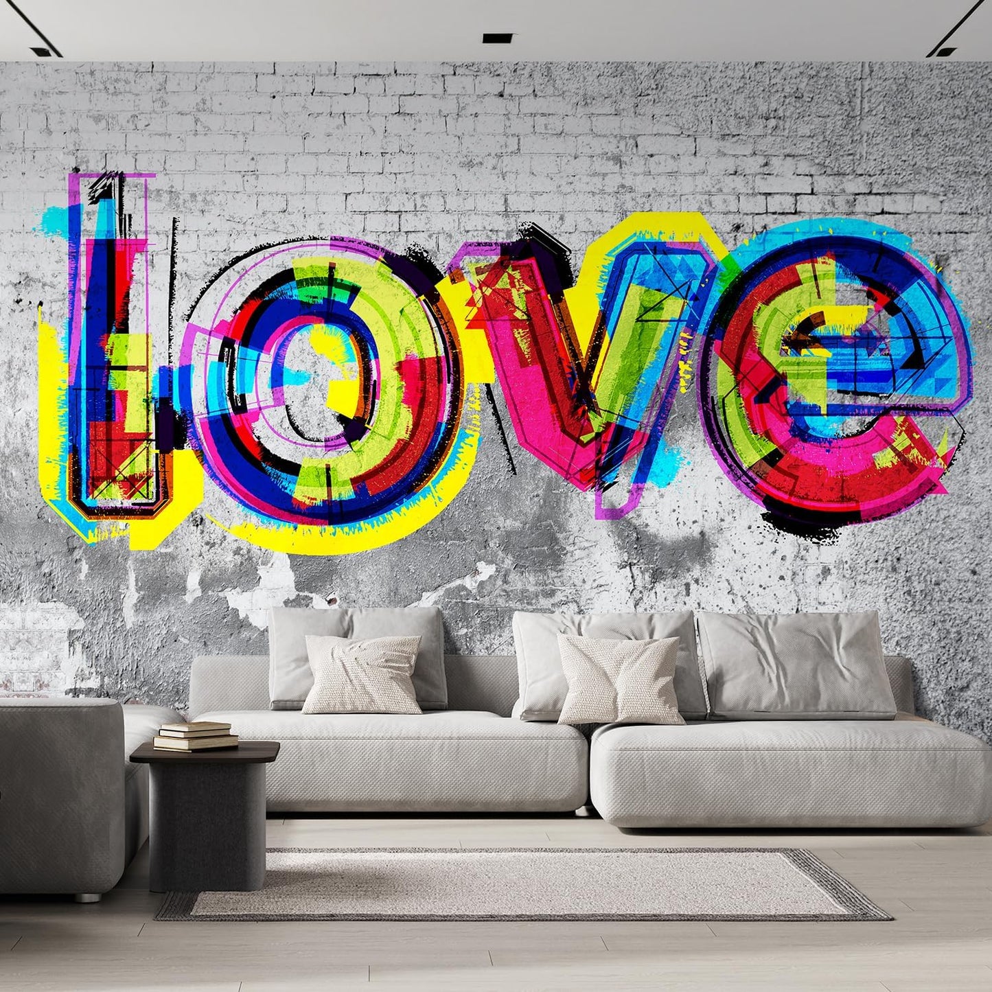 wall26 - Colorful Graffiti - Large Wall Mural, Removable Peel and Stick Wallpaper, Home Decor - 100x144 inches