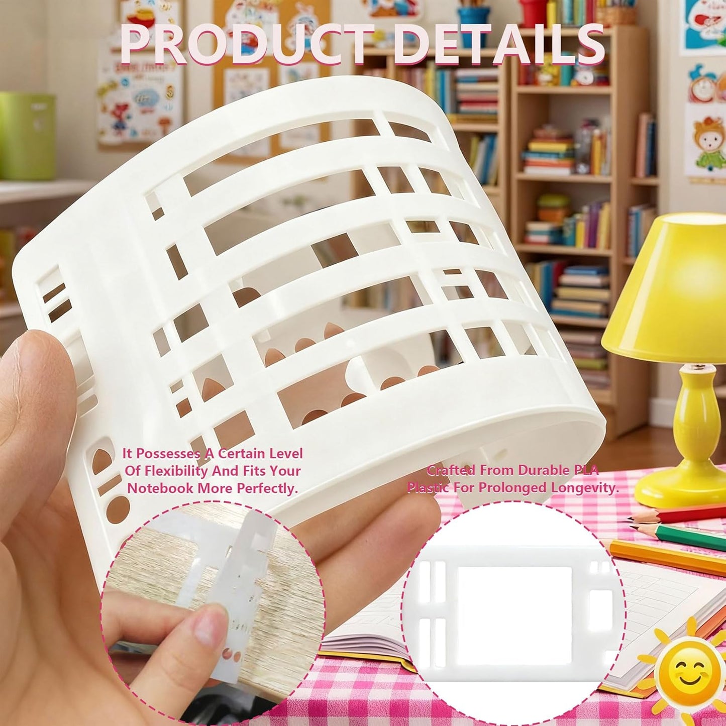 3 Pcs Journal Stencil Set – Reusable Flexible Templates for Dotted Journals & Planners, Drawing & Lettering Aids for DIY Checklists, Calendars, Scrapbooking & Daily Tracking (C)