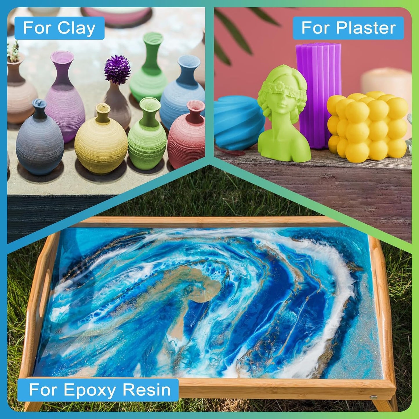 GOODTAKE Concrete Pigment, Tangerine Yellow Iron Oxide Pigment Powder, Concrete Cement Dye Color for Pastel Tile Mortar Grout (Tangerine Yellow, 2 Pounds)