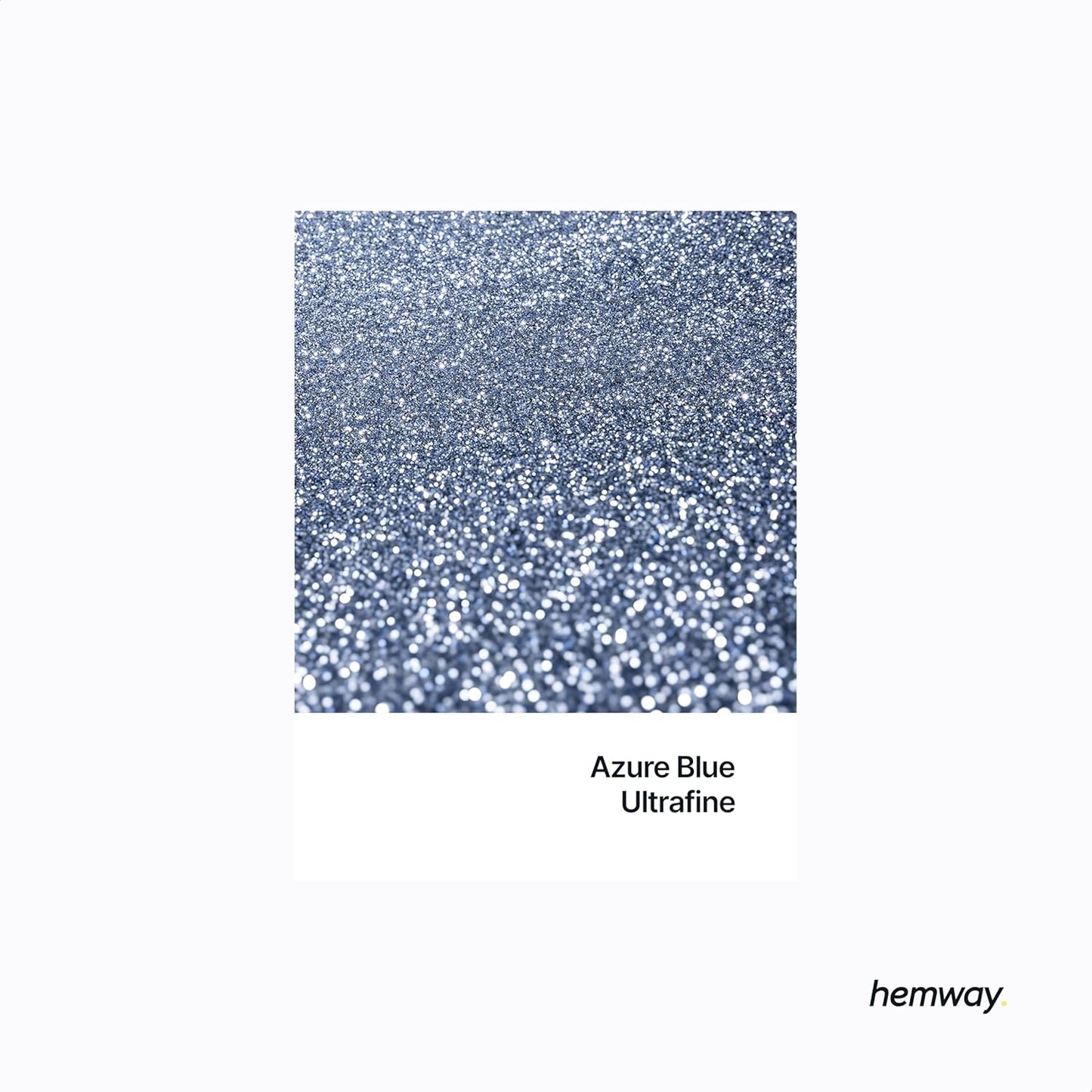 Hemway Polyurethane & Epoxy Glitter Metallic Crystal Flake Additive for Flooring, Jewellery Making, Tumblers and Resin 100g / 3.5oz - Ultrafine (1/128" 0.008" 0.2mm) - Azure Blue