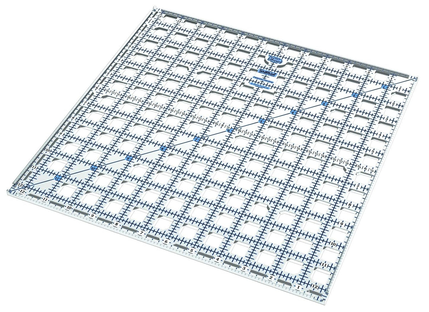 Square Quilting Ruler Set | 3 Square Quilting Rulers | 12.5x12.5, 9.5x9.5, 6.5x6.5 TrueCut Quilting Rulers and Notions