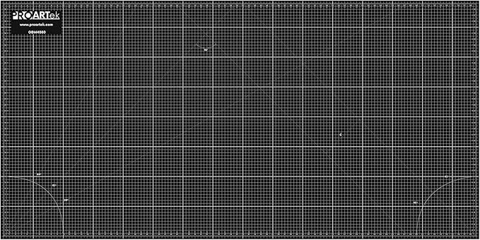 PK00013 Model GBM4080 Series 40" x 80" Professional Cutting Mat; Double-Sided Green/Black; Self-Healing; For Graphic Arts, Hobbies, Sewing, Scrapbooking, and other Cutting Projects