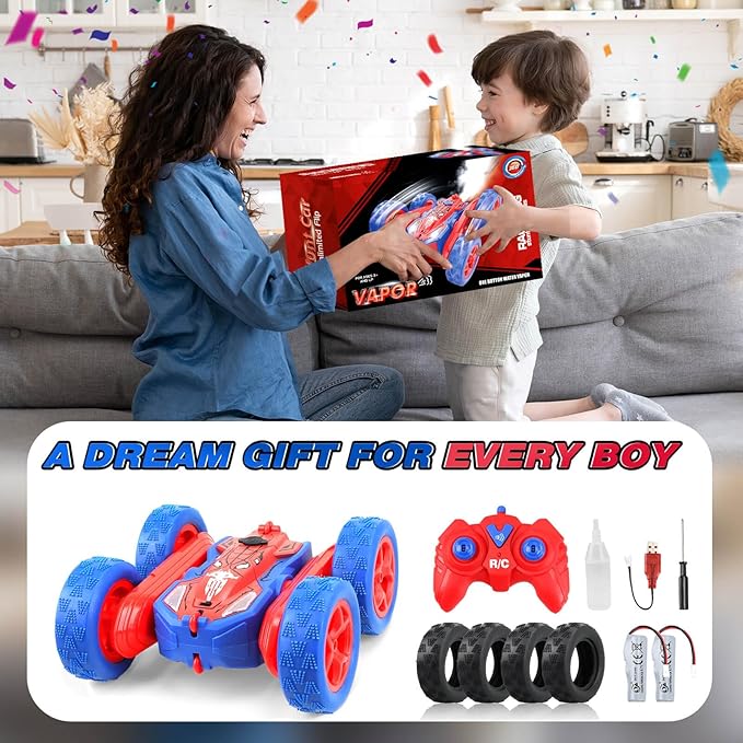 Dolanus Remote Control Car for 3 4 5 6 7 8 10 12 Year Old Boys, Spider Toys for Ages 8-13 3-5 Boys, Birthday Gifts for Boy Kids