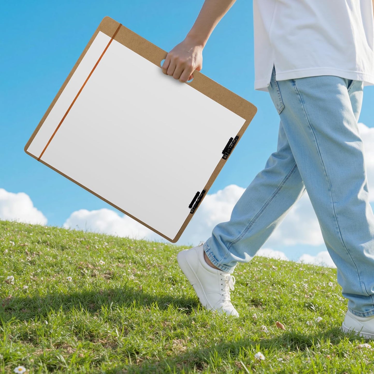 Drawing Board - 23" x 26" Sketch Board with Handle for Drafting Art - Portable Sketch Board for Class or Studio Fit in Artists Tote