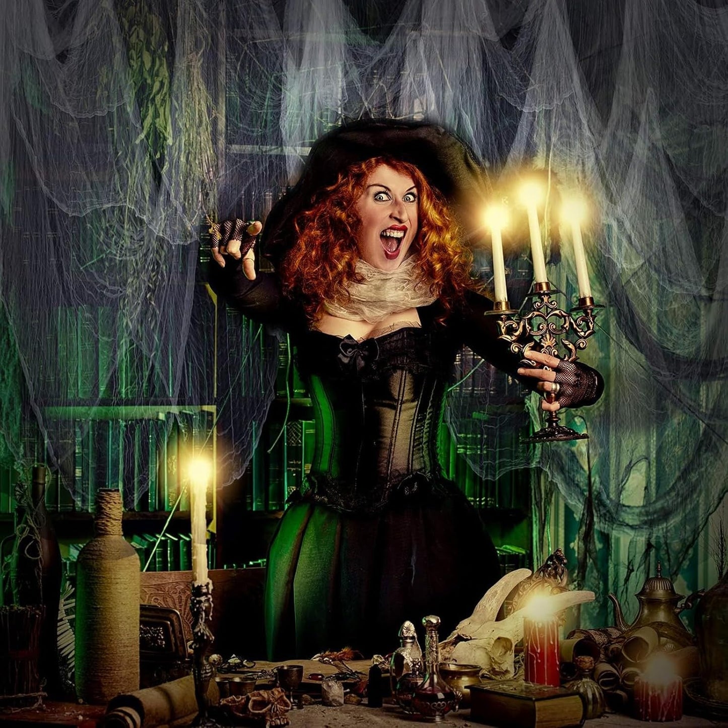 Boao Halloween Cheese cloth 29.92 x 590.55 Inch White Cheesecloth Roll for Crafts Large Cotton Muslin Gauze Fabric for Halloween Outdoor & Indoor Spooky Decoration