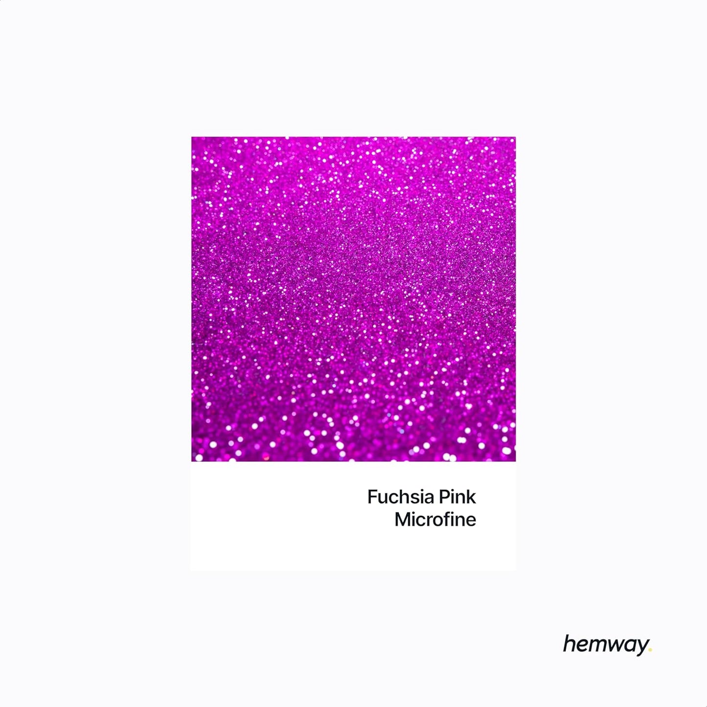 Hemway Polyurethane & Epoxy Resin Glitter 100g / 3.5oz Metallic Crystal Flake Additive for Flooring Jewelry Tumblers Glass Pigment - Microfine (1/256" 0.004" 0.1mm) - Fuchsia Pink