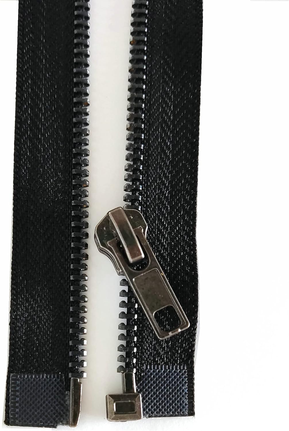 Leekayer Zipper 5# 26 Inch Metal Zippers Black Nickel 66cm Separating Zipper for Sewing Jackets Bag Crafts Handmade Replacement Zipper for Repair Coat Bulk 2pcs