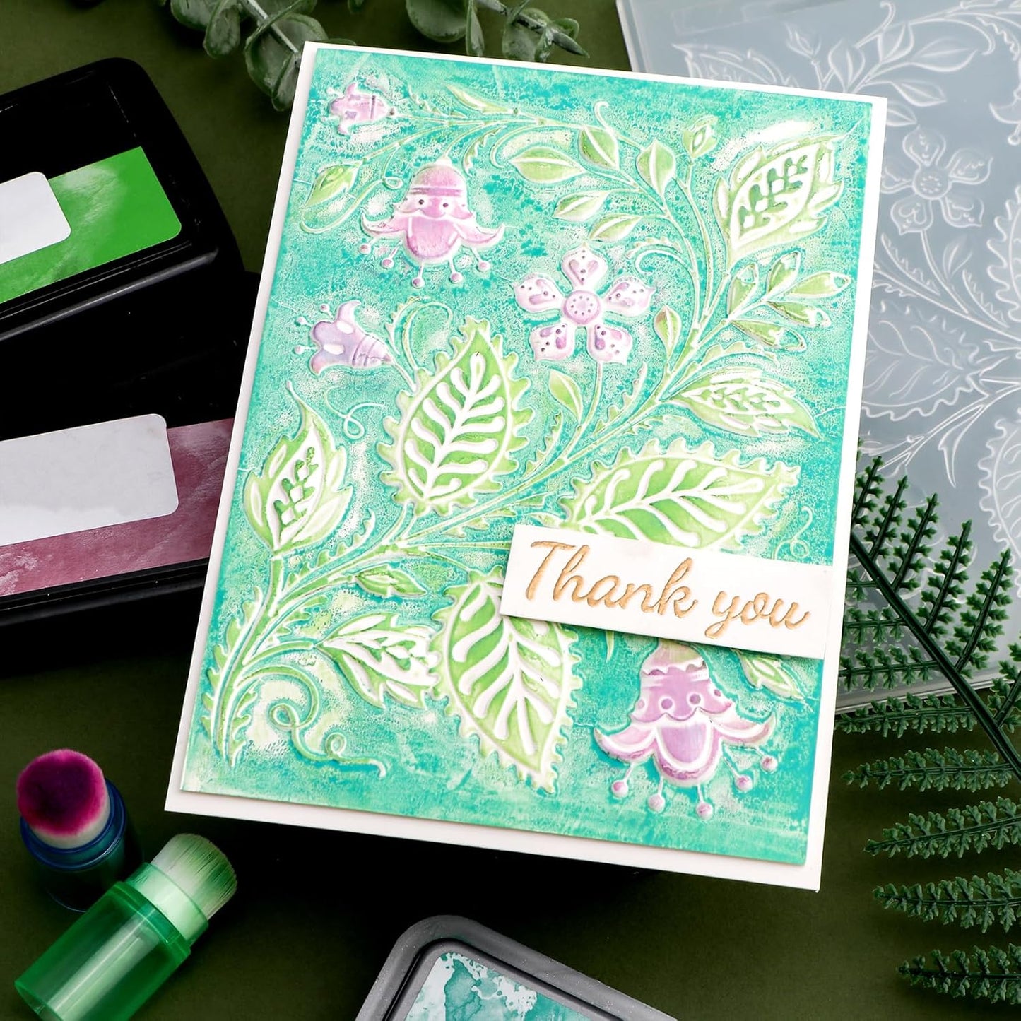 BAOFALI 3D Morning Glory Embossing Folders for Card Making,Embossing Template Paper Card Embossing Stencil for DIY Scrapbooking Photo Album Card Paper Craft Decoration 6.3" L x 4.5" W
