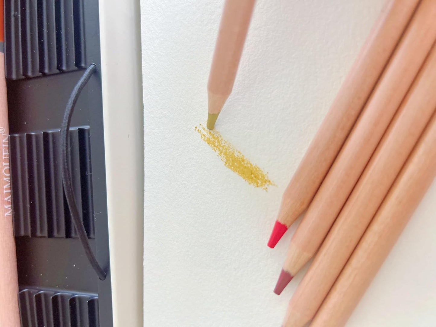 Soft Pastel Pencils 24 Colors Vibrant Drawing Pencil Set Professional Grade Pastels Art Supplies for Drawing Sketching Coloring (Not Oil-Based)(Brown)