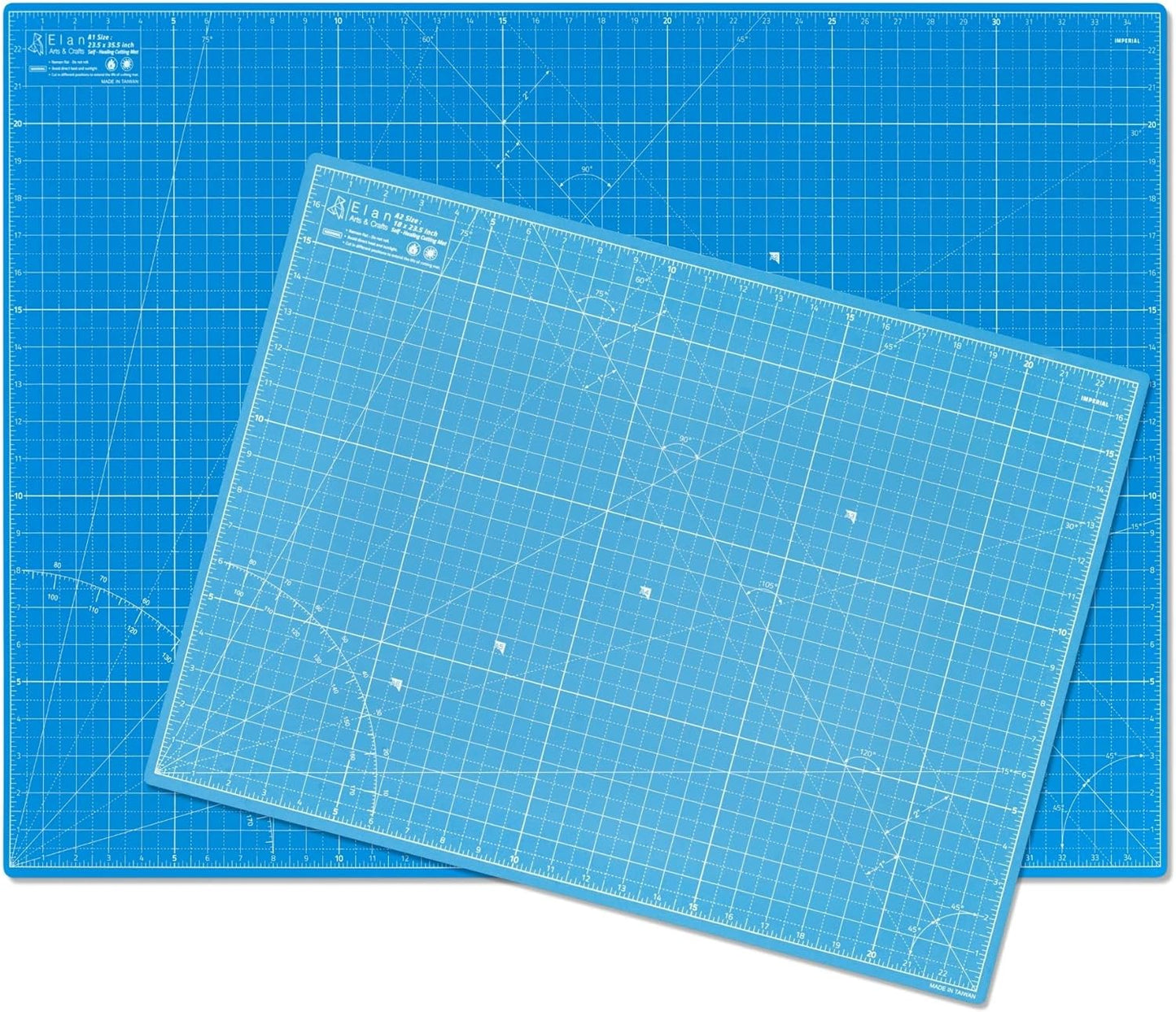 Elan Cutting Mat A1 Blue, Large Self Healing Cutting Mat 24 x 36 Inch, 5-Ply Craft Board Blue, Hobby Board for Crafts 24x36 Inch