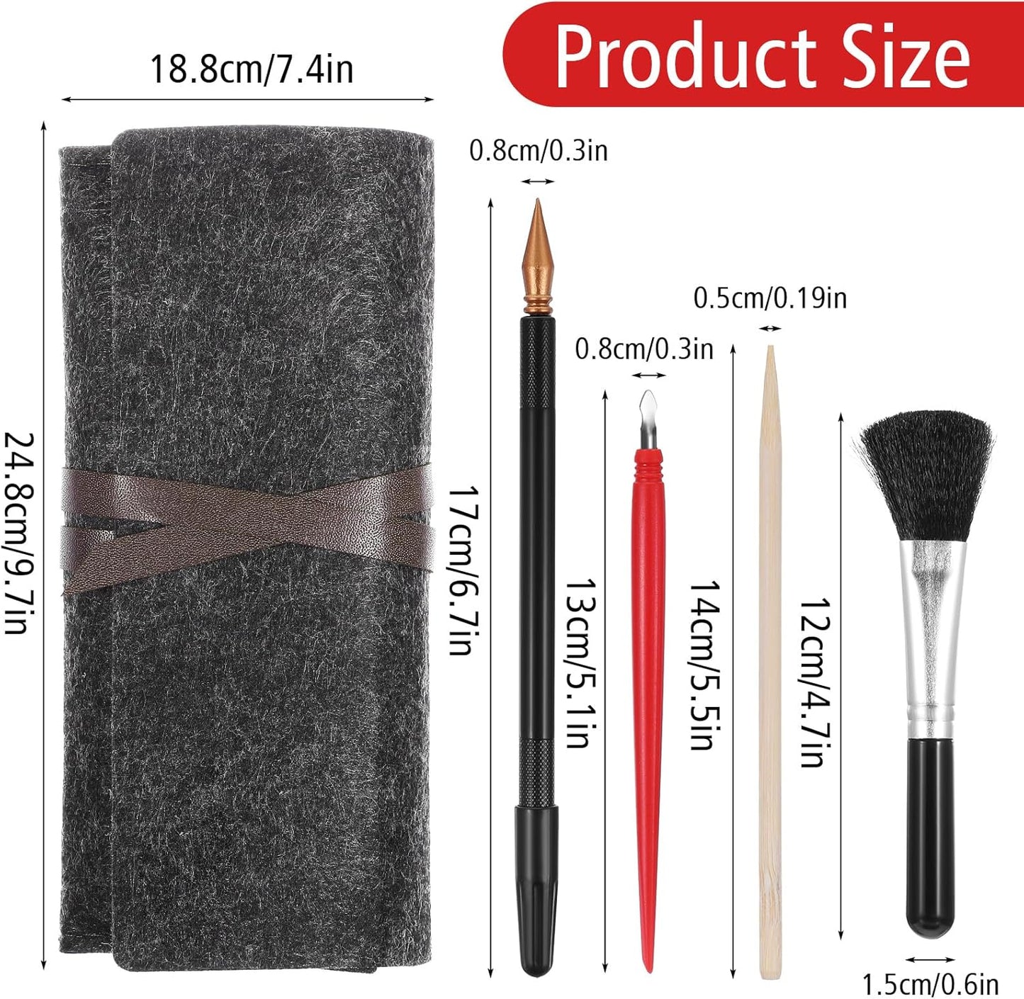 14Pcs Scratch Art Tools, Dual Tip Scratch Coloring Stylus Paper Art Kit for Adults, Complete Scratch Art Tools Set for DIY Painting and Drawing