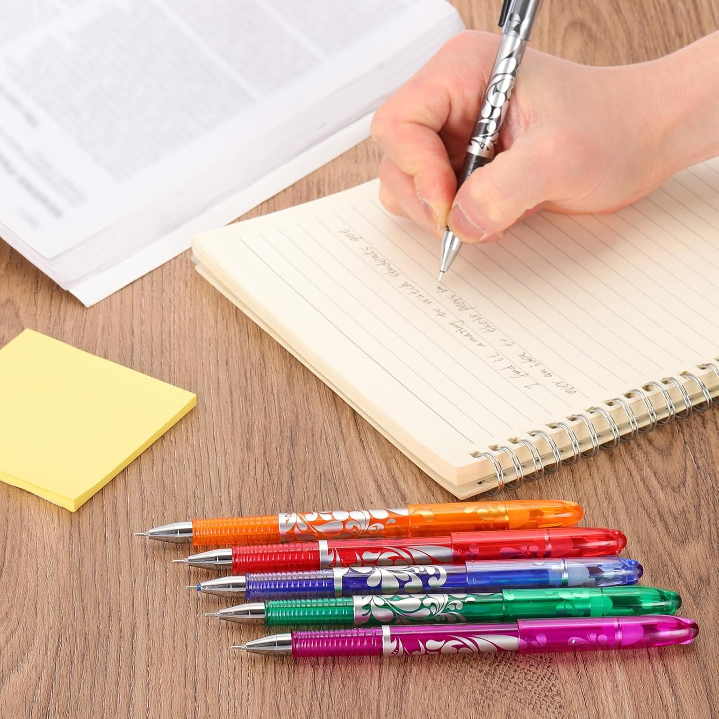 PATIKIL 2Pcs Erasable Gel Pens with 50 Refills & 2 Erasers, 0.5mm Heat Erasable Pens for Fabric Blue Ink Fabric Marking Pen for Sewing Quilting Planner Writing