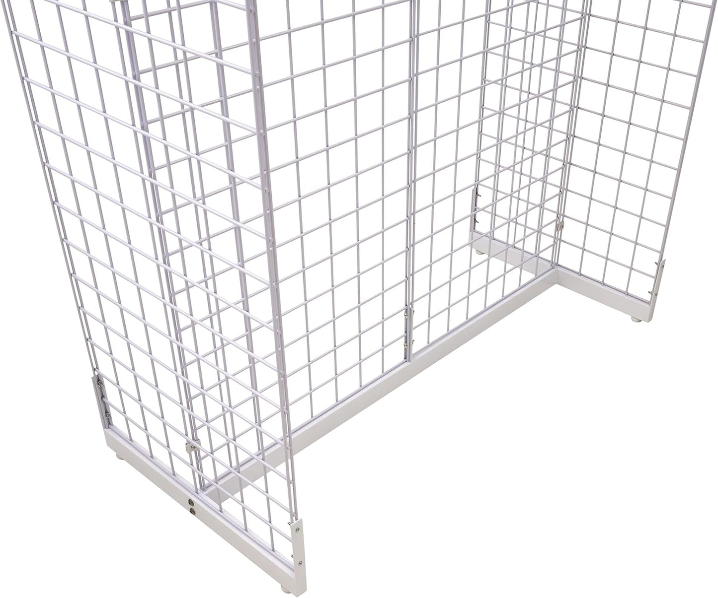 Gridwall Joining Clip Connectors for Grid Panels, Powder-Coated or Chrome Plated Steel (Quantity 20) (20, Black)