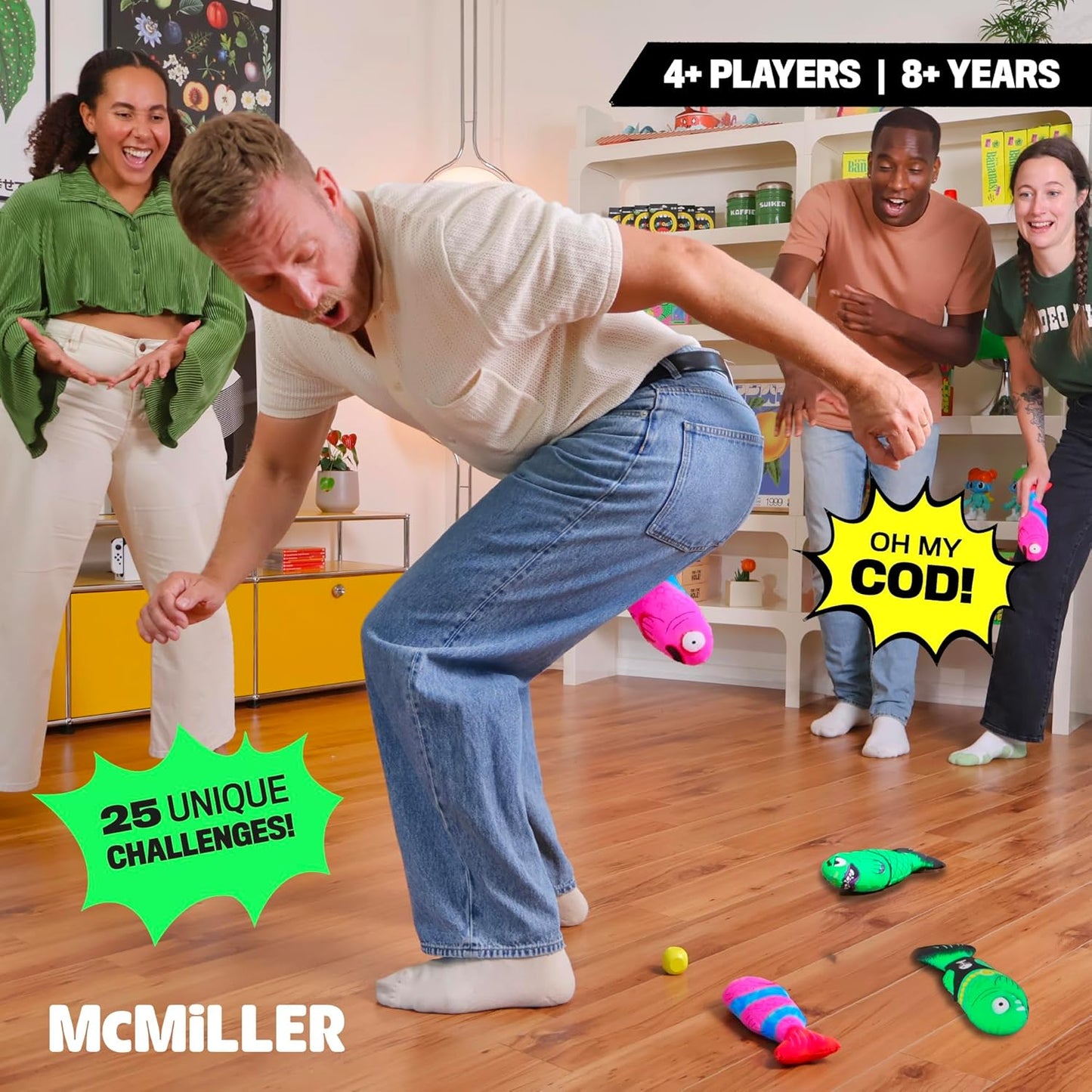 Fish Fight – The Flopping and Plopping Party Game for Families of All Ages | Outdoor Yard Game for Garden Parties, Large Groups, BBQs, Kids, Birthdays, Camping, Beach Days & Game Night Fun