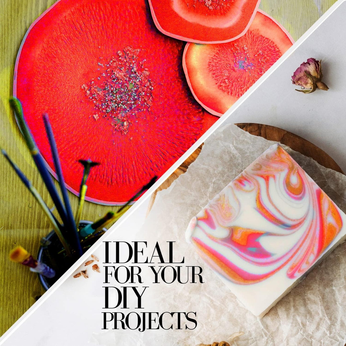 Wine Red Mica Powder for Epoxy Resin 100g / 3.5oz. Sealed Bag- TECHAROOZ 2 Tone Resin Dye Color Pigment Powder for Lip Gloss, Nails, Colorant for Slime Bath Bombs Soap Making & Polymer Clay