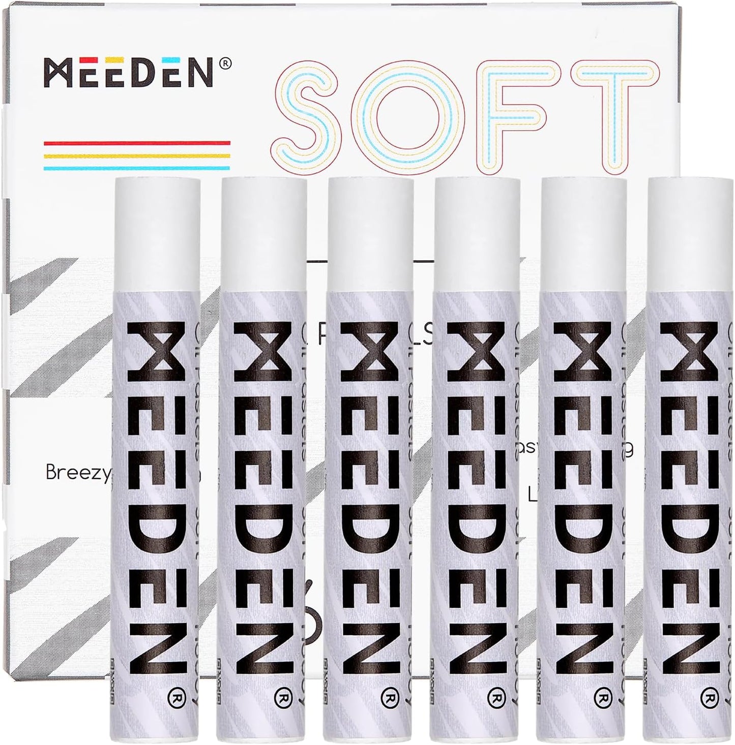 MEEDEN Soft White Oil Pastels: 6 Pcs Oil Pastels for Artists Beginners Adults - Smooth Oil Pastel Crayons for Art Supplies, Painting, Drawing, Blending, Layering, Shading