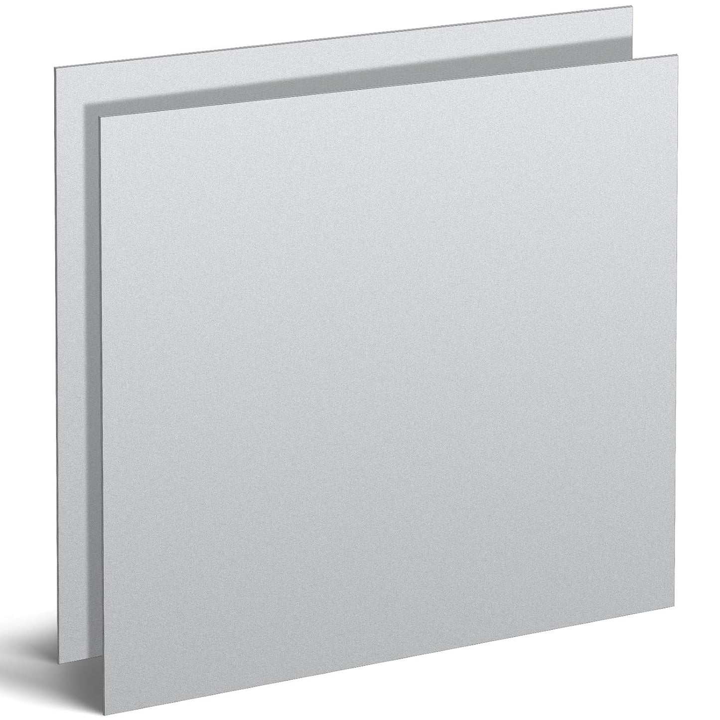 Hicarer 2 Pcs Mild Steel Sheet Cold Rolled 18 Gauge Metal Plate Weldable Metal Sheets for Professional Industrial DIY Use, Clean Surface Easy to Weld (6'' X 6'')