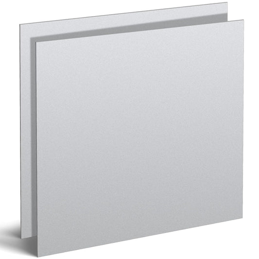 Hicarer 2 Pcs Mild Steel Sheet Cold Rolled 18 Gauge Metal Plate Weldable Metal Sheets for Professional Industrial DIY Use, Clean Surface Easy to Weld (6'' X 6'')