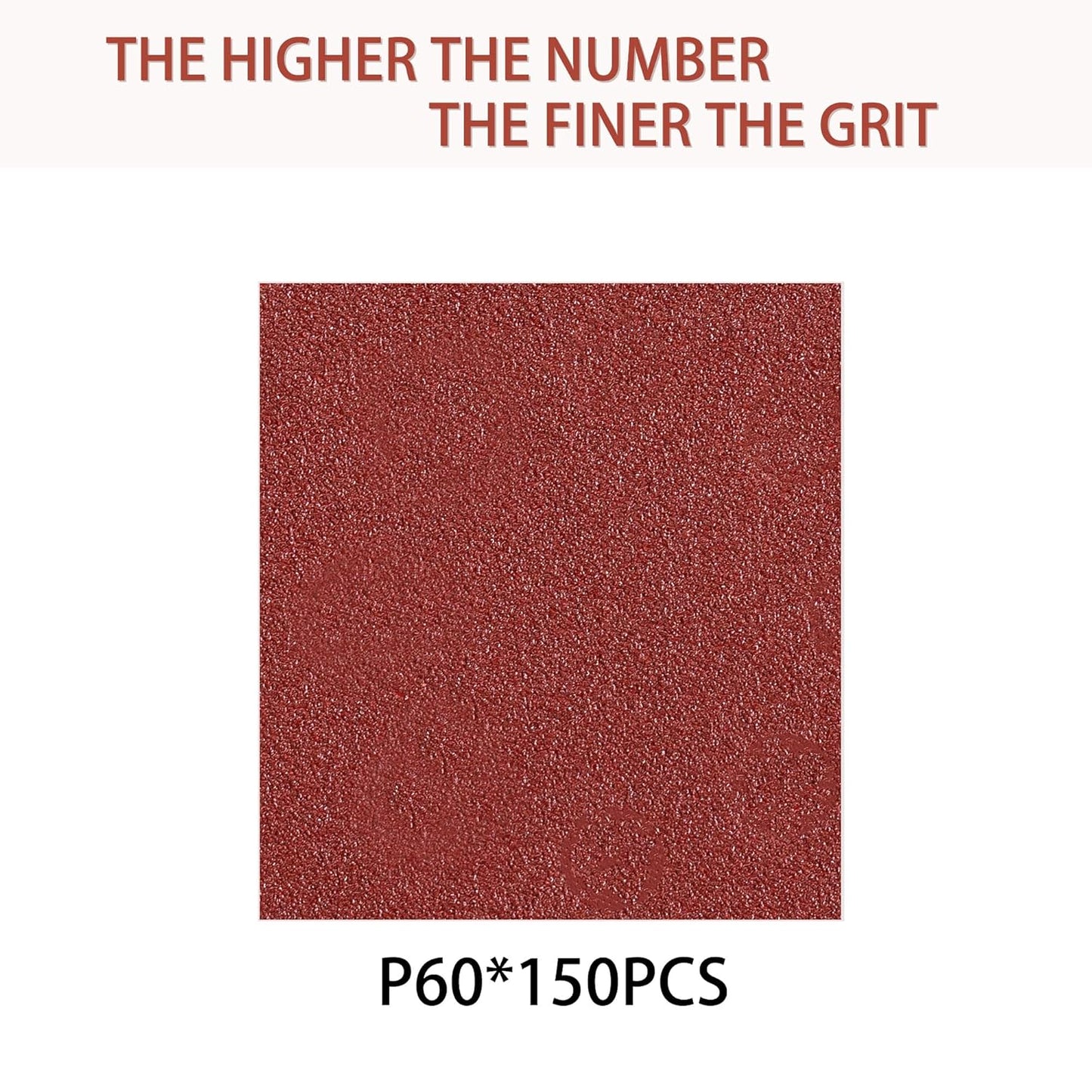 150pcs 60 Grit Sanding Discs, 5-Inch 8-Hole Sandpaper, for Woodworking or Automotive