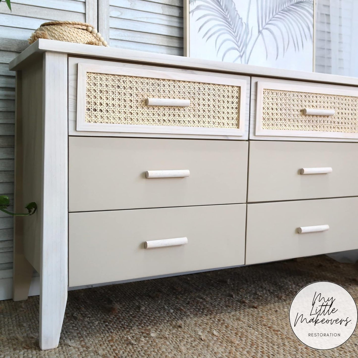 Dixie Belle Paint Company Chalk Finish Furniture Paint - Burlap (16oz) - Matte Cozy Tan Chic Chalk Mineral DIY Furniture Paint