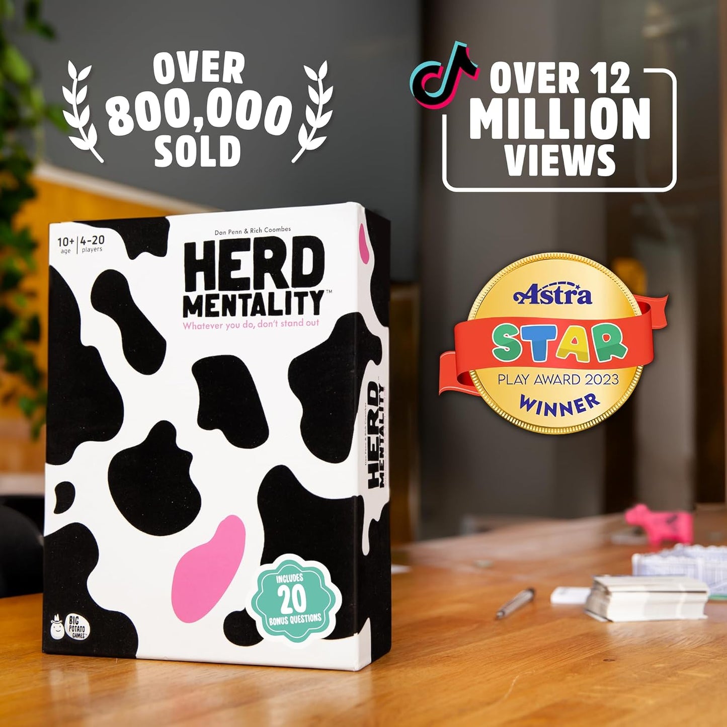 Party Game Bundle – Herd Mentality & Tilt ’N’ Shout | Fun Family Board Games for Adults, Teens & Kids | Fast-Paced, Easy-to-Learn Games for Parties & Game Night