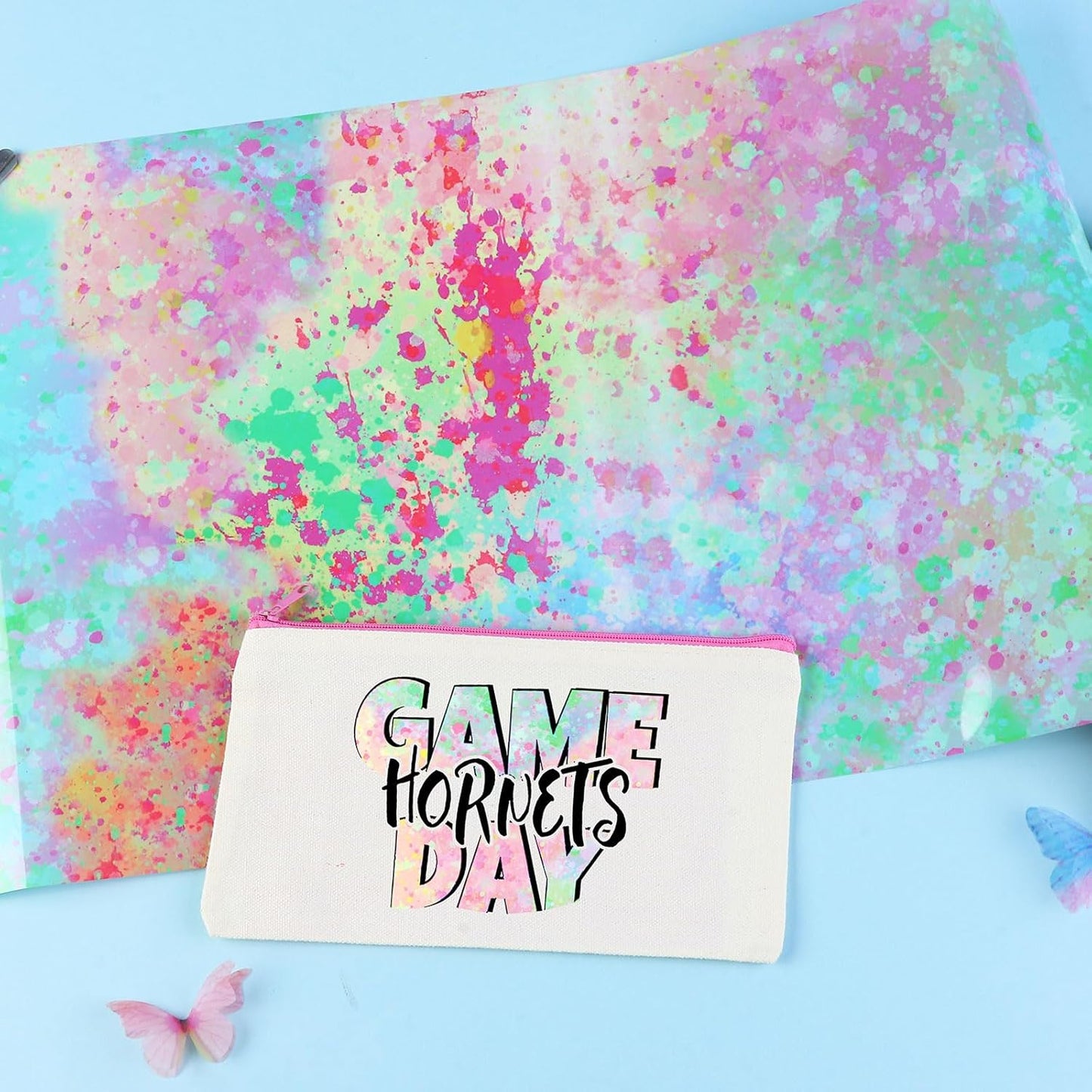 Tintnut Splash Heat Transfer Vinyl Roll - 12 Inch x 5ft Spring Color Watercolor Ink Patterned HTV Splatter Iron On Vinyl DIY T-Shirts Hats Clothes Canvas Bags for Cricut or Silhouette Cameo