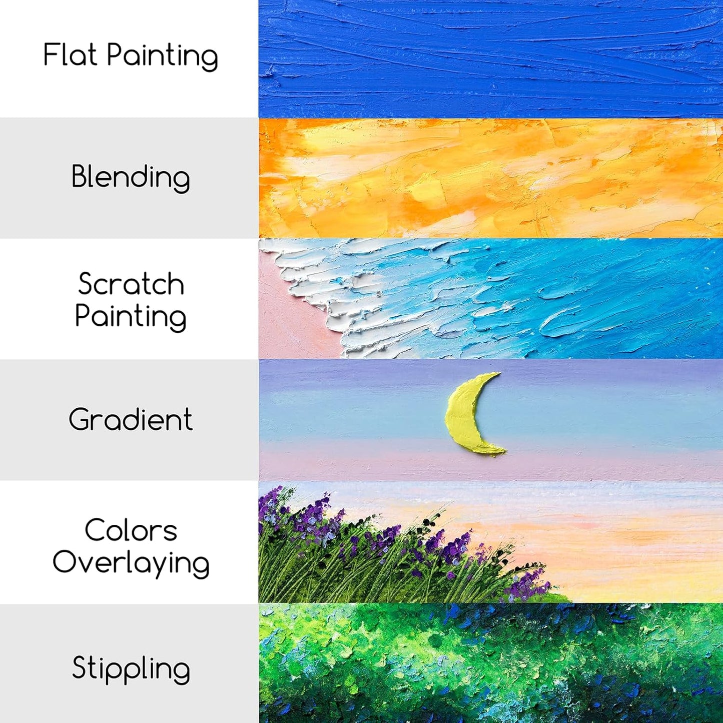 MEEDEN Soft White Oil Pastels: 6 Pcs Oil Pastels for Artists Beginners Adults - Smooth Oil Pastel Crayons for Art Supplies, Painting, Drawing, Blending, Layering, Shading