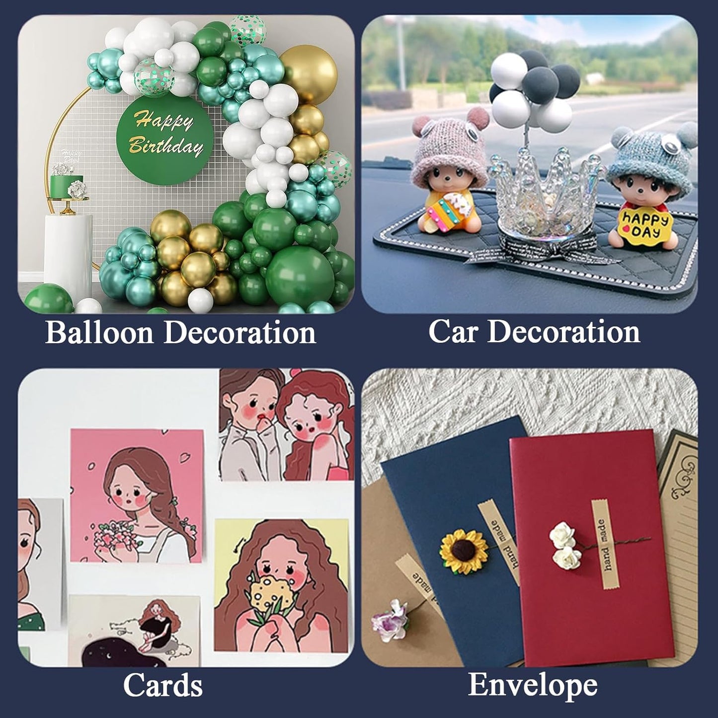 Adhesive Stick dots Two-Sided Sided Mounting Putty Stick Tack for Wall Hanging Crafts Balloons Festival Party Decorations,Clean Removable(0.59"*0.59"-350)