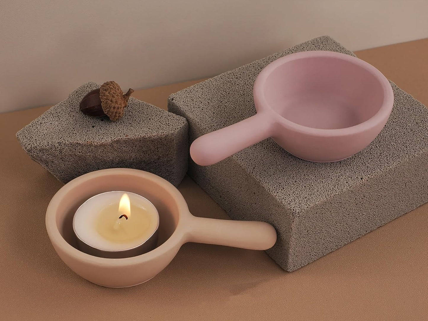 Pen Shape Candle Holder Resin Mold - Resin Casting Silicone Molds for Home Decor & Candle Making Wave Spiral Mold