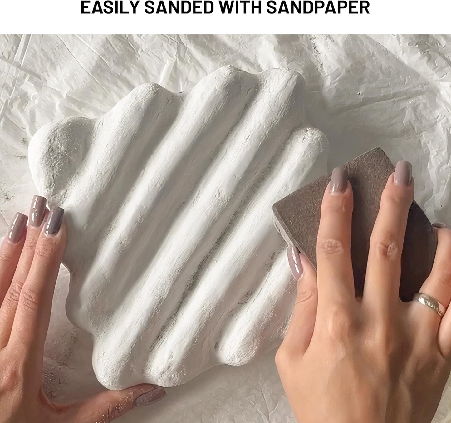 KAMENSKAYA Texture Paste - Modeling Paste Acrylic Medium - Dense White, 16.9 fl oz (500 ml)