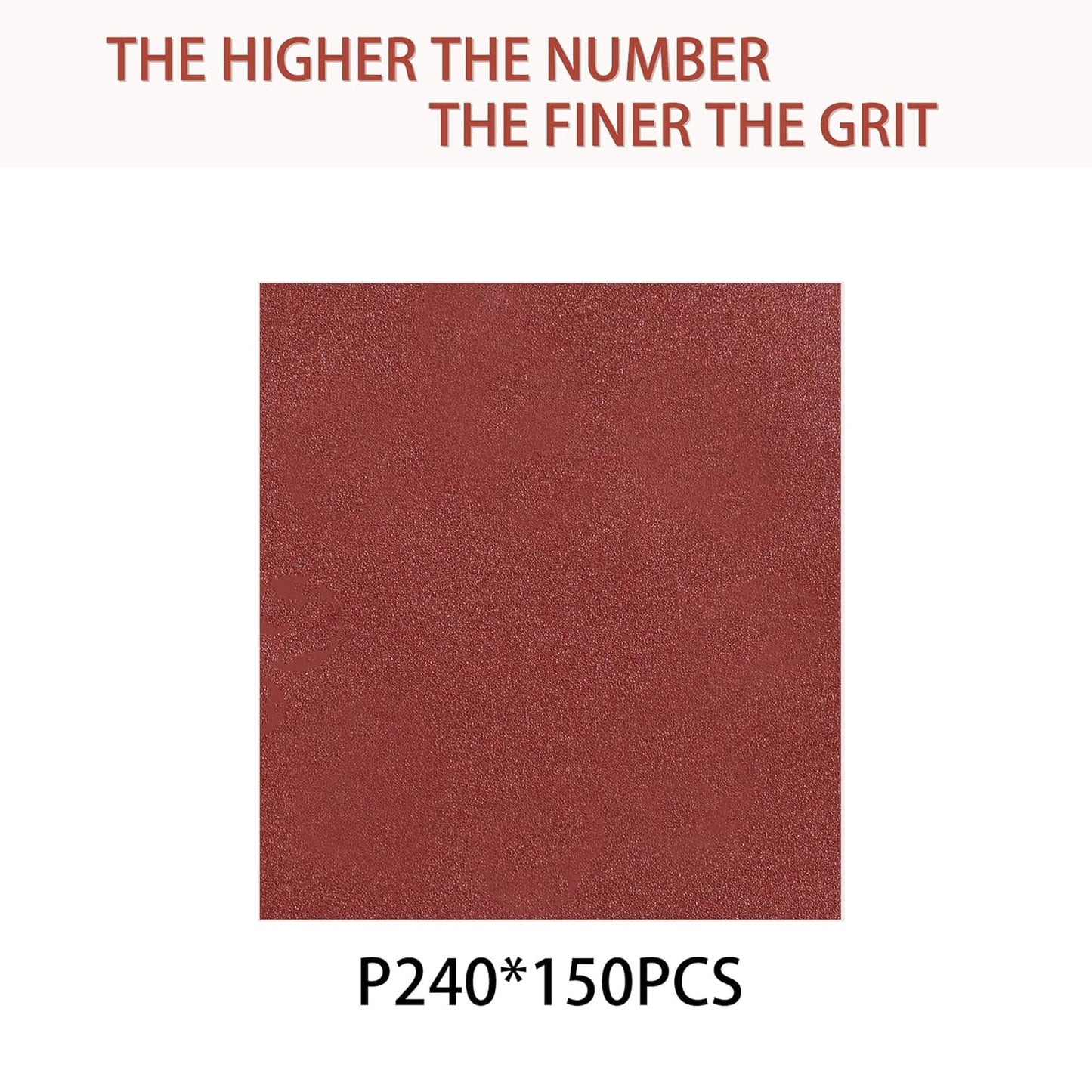 150pcs 240 Grit Sanding Discs, 5-Inch 8-Hole Sandpaper, for Woodworking or Automotive