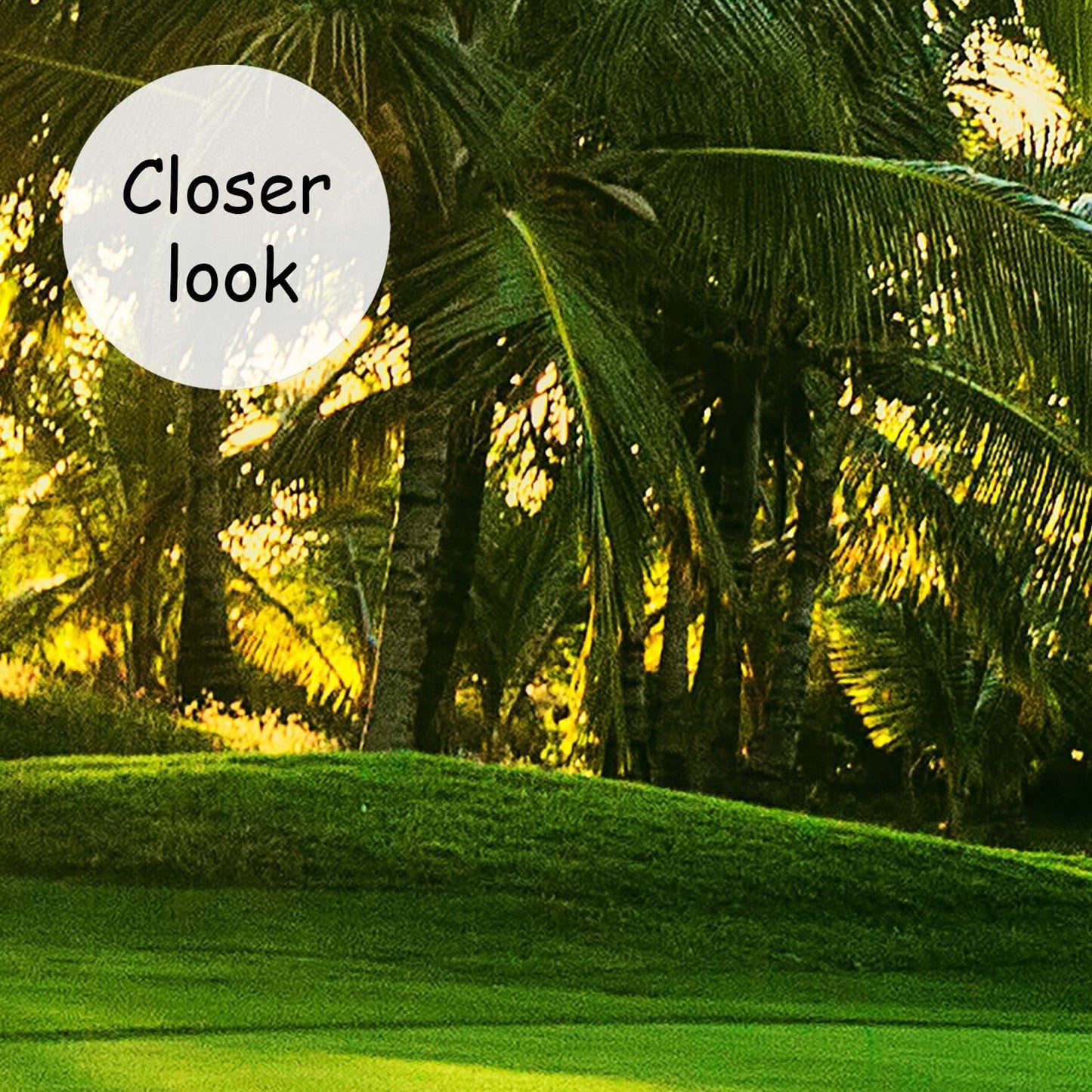 AFZEVEB-Green Golf Course Landscape Wallpaper Wall murals for Bedroom 114"x74"(Not Peel and Stick)