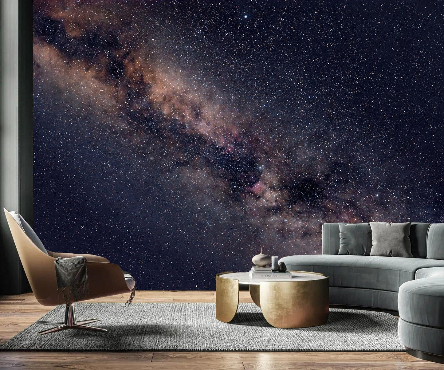 AFZEVEB-Galaxy Stars Wallpaper Wall murals for Ceiling 114"x74"(Not Peel and Stick)