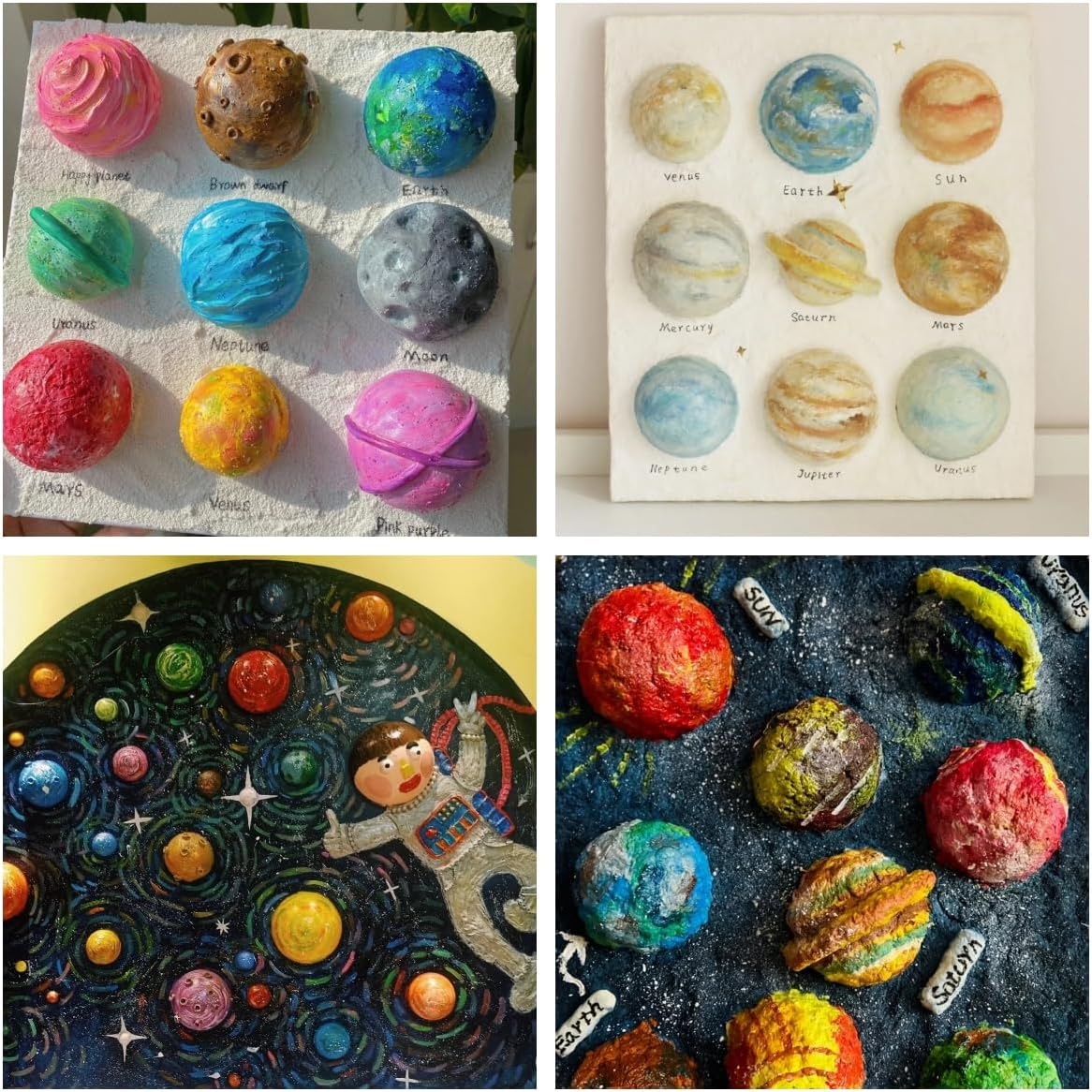 Craft Half Foam Balls 45 Pack 6 Sizes(1-2.75 Inches) White Polystyrene Half Round Balls Smooth Foam Balls Half Round for Arts and Crafts, DIY Craft for Home and Supplies School Craft Project